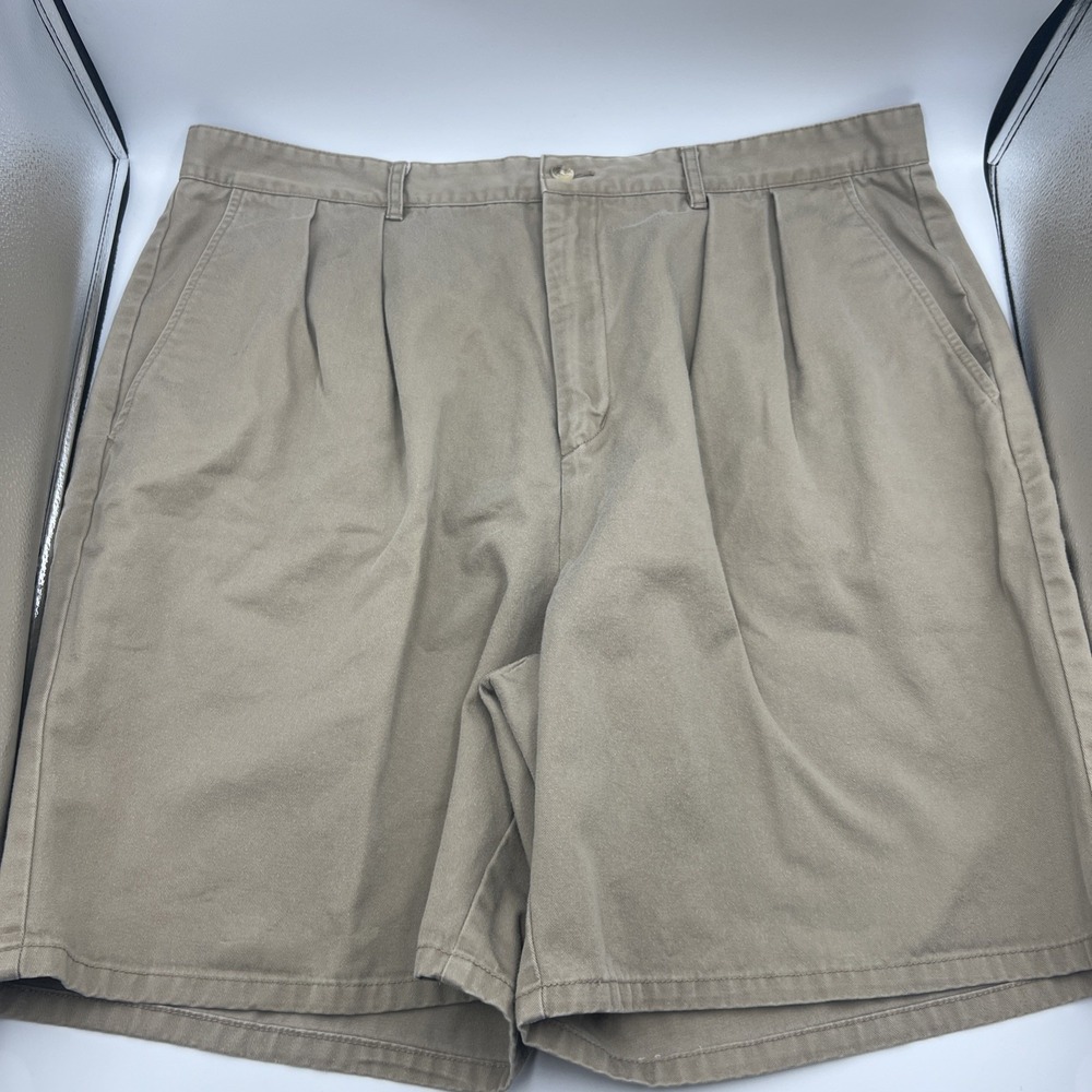 Timberland Weathergear Mens Khaki Shorts Size 40 With‎ 8" Inseam 100% Cotton